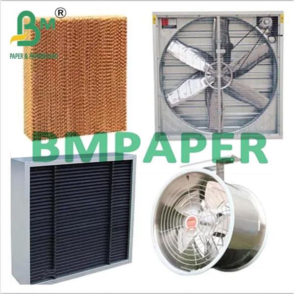Wet Strength Cooling Pad Unbleached Brown Kraft Paper For Poultry Farm