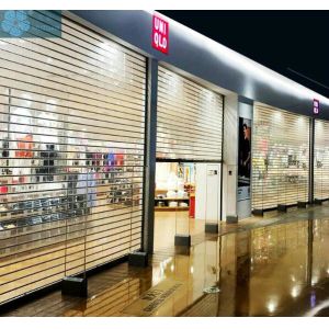 4000mm Width 2.2mm PC Panel Aluminum Clear Roller Shutters
