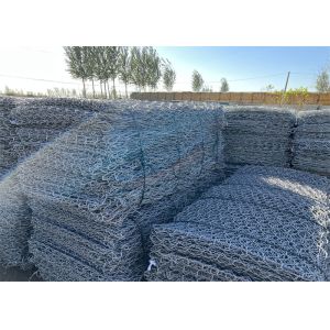 Galvanized Gabion Mattress 2x1x1m 60x80mm Mesh 220-240g/m2 Zinc Coating
