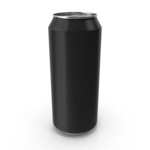 Round Matte Printed 16oz 473ml Black Aluminum Can