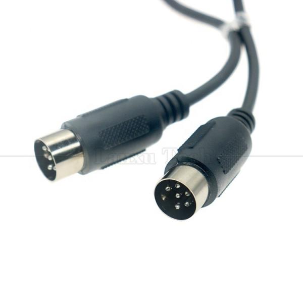 Buy 0.2m 1m 2m 3m Shield Male to Male MIDI 6 Pin Din Extension Cable for Keyboard Microphone Guitar at wholesale prices