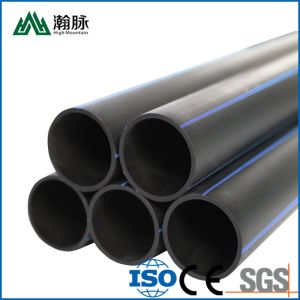 China 160mm Hdpe Water Supply Pipes Black Pe100 Sdr 17 Plastic Customized on sale