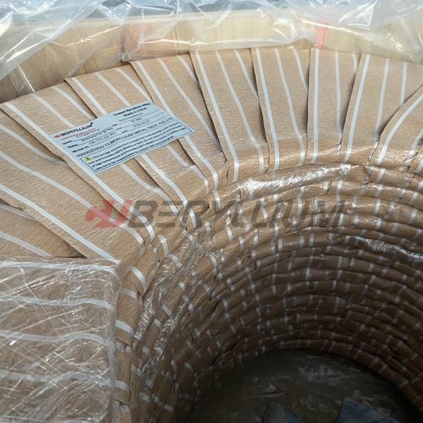 CuBe2NiTi Beryllium Copper Strip Coil 0.3x250mm Polished