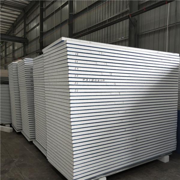 waterproof wall 50mm eps sandwich pane with 0.376mm and film both side for