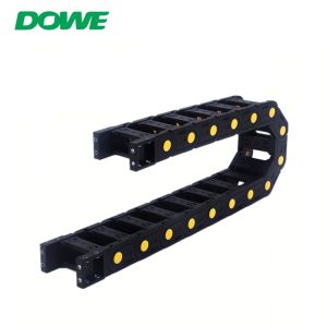 China H20x25 Bridge Yellow Strength PA66 Material Cable Track Towing Chain on sale