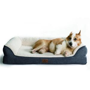 SGS Memory Foam Dog Bed With Removable Washable Cover Polyester