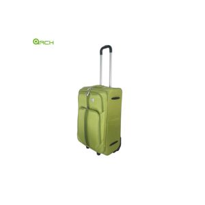 1680D Imitation Nylon Trolley Case Soft Sided Luggage with Two Front Pockets