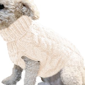 Striped dog winter clothes