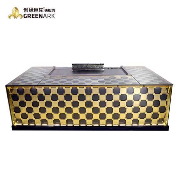 Buy Rectangular Commercial Japanese Teppanyaki Grill Table Hotel Kitchen Equipment at wholesale prices