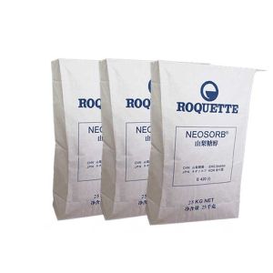 Food Grade Pasted Valve Bags Hygienic Packaging White Brown Flat Bottom Paper