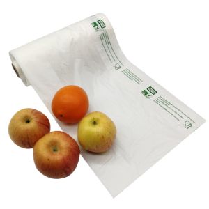 Cornstarch Based Custom Biodegradable Clear Produce Bags For Fruits & Vegetable