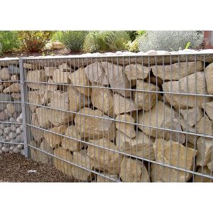 ISO14001 2x1x0.5m Welded steel Gabion Fence System
