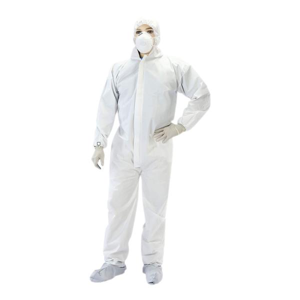 Buy Non Woven Disposable Coverall Suit , White Disposable Protective Clothing at wholesale prices