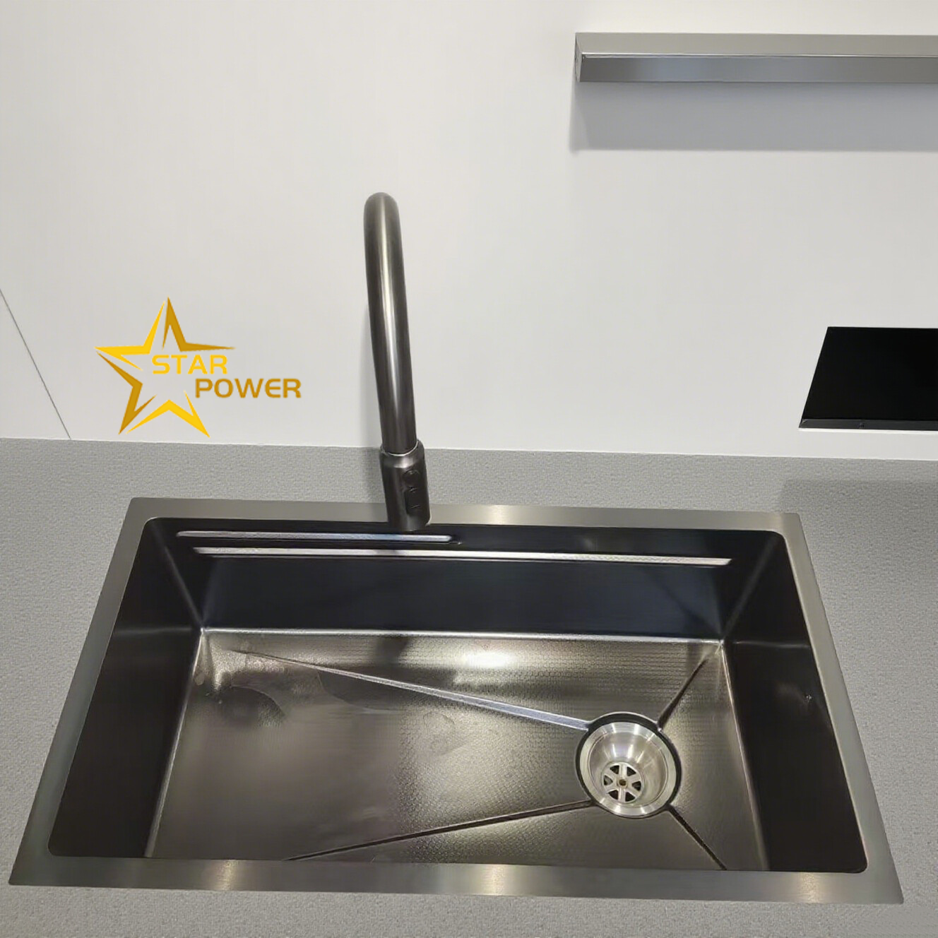 Stainless Steel Double Bowl Kitchen Sink 11kg with Grey Partition
