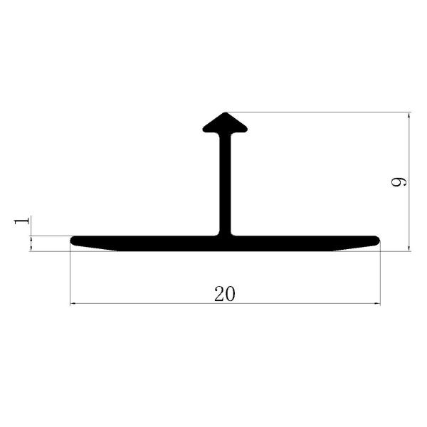 Chrome 6063 T5 Metal Tile Trims T Profile Transition Cover Strip For Wall