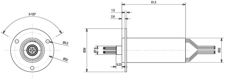All-Terrain Industrial-Grade High-Reliability Slip Ring with Wide-Temp & Long Life, Integrated Gigabit Ethernet & 28 Power