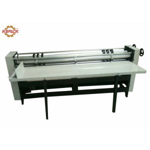 Manual Feeder Slitting Cutting Creasing Machine / Slitter Cutter Creaser