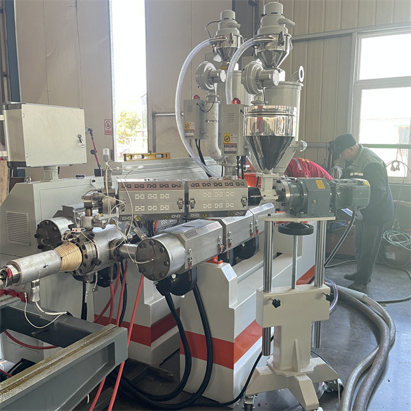 Double Wall Corrugated Pipe Making Machine HDPE PE Plastic Extruders