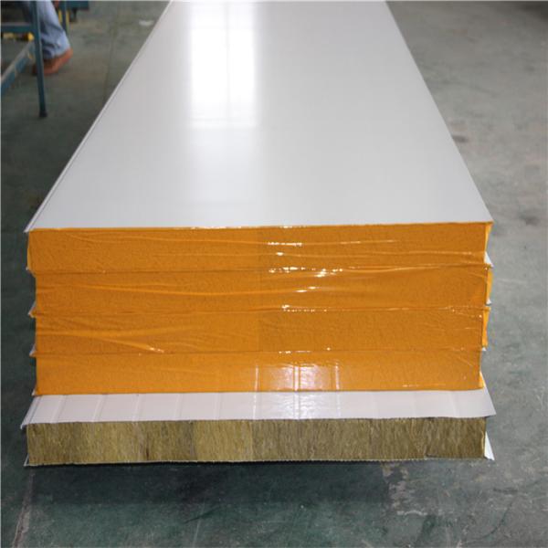 Buy sandwich panel homes 50mm rock wool sandwich board with fireproof at wholesale prices