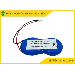 Quality JST Terminals 2P 1200mah Lithium Button Cell 3V CR2450 for sale