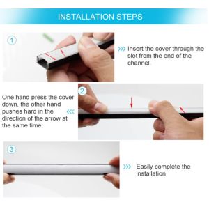 Aluminum Alloy 6063 T5 U Shape Led Profile