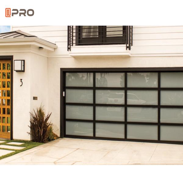Buy Black Anodized 7 X 8 Aluminum Garage Door Glass 16 Ft X 7 Ft Building Material 9X7 Full View at wholesale prices
