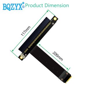 M.2 NGFF NVMe to PCIe 3.0 X16 Extension Cable 20cm Black