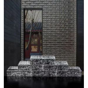 Elegant Glass Bricks Partition Walls Insulated Translucent Timeless