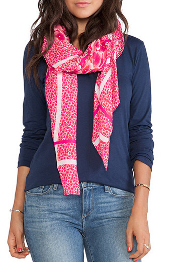 Buy LADY FASHION FLOWER PRINTED SCARF at wholesale prices