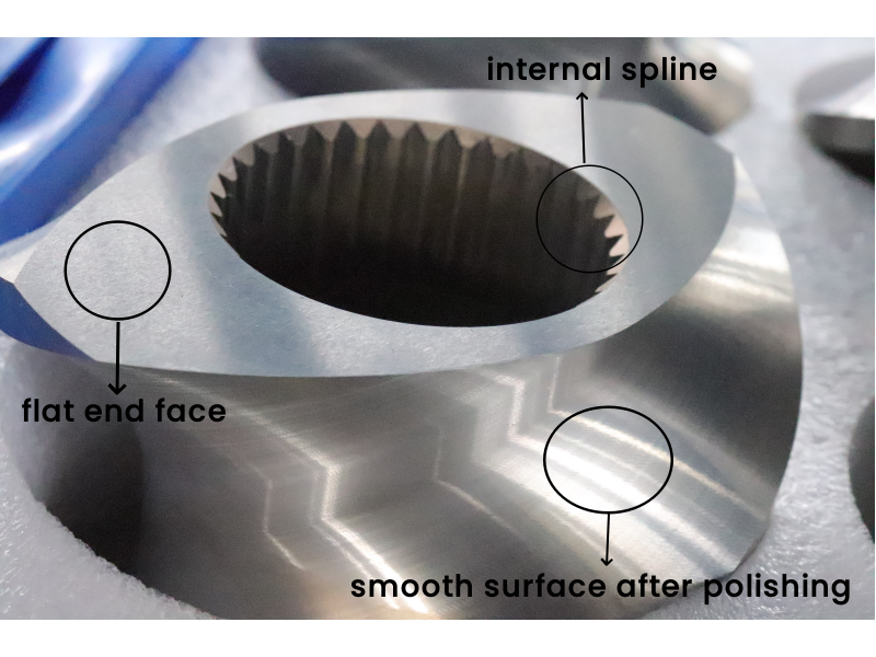 China Manufacturer Double Screw Extruder Machine Spare Parts Screw Segment for