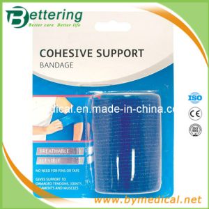 Blue colour Medical non woven cohesive bandage self adherent bandage