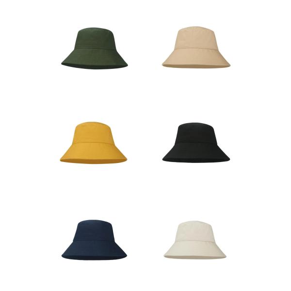 100% Organic Cotton Fisherman Bucket Hats Sun Protection For Outdoor