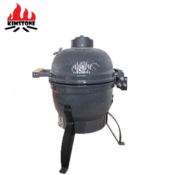 Auplex Kimstone Kamado Style Ceramic Smoker Bbq Grill 13 Inch Charcoal Bbq Grill