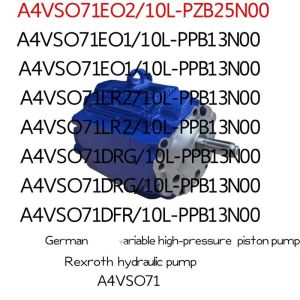 Rexroth A4VSO71 Hydraulic Piston Pump -20°C to 80°C Temperature Range