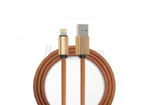 Quality 5V 2.4A PU Covered Micro USB Data Cable Charging and Data Cable for Samsung iPhone for sale