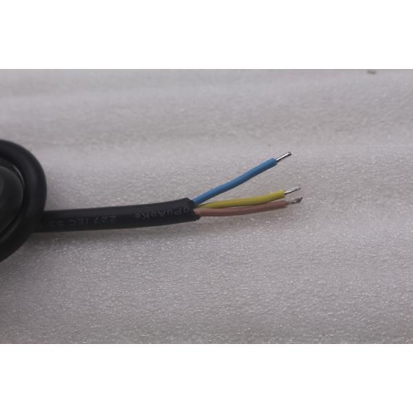 Hot selling AC 10A 250V South African black/white 3 Round Pin Power Cord