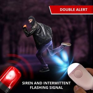 Rechargeable LED Flashlight Sos Self Defense Siren Emergency Siren Alarm
