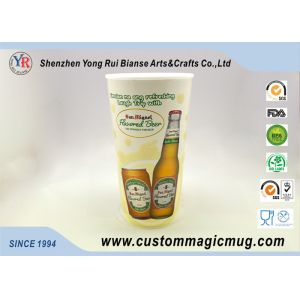 Cold Color Changing Personalized Kids Mugs , Heat Resistant Cool Beer Mugs