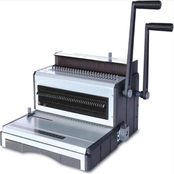 Double Loop 6.5mm Margin Spiral Hole Punch Binding Machines For A3/F4 Paper