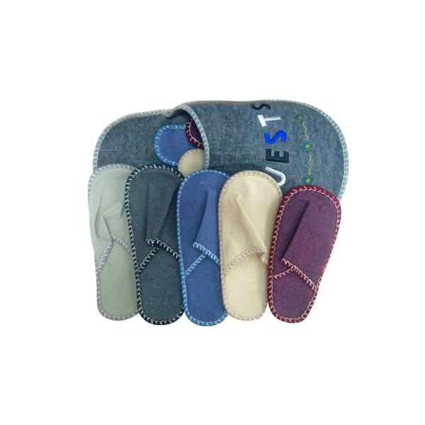 Winter Warm Disposable Hotel Slippers Felt / Velvet Living Room Hospitality