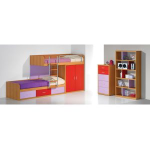 Children room furniture-Bed, bedside table, desk.