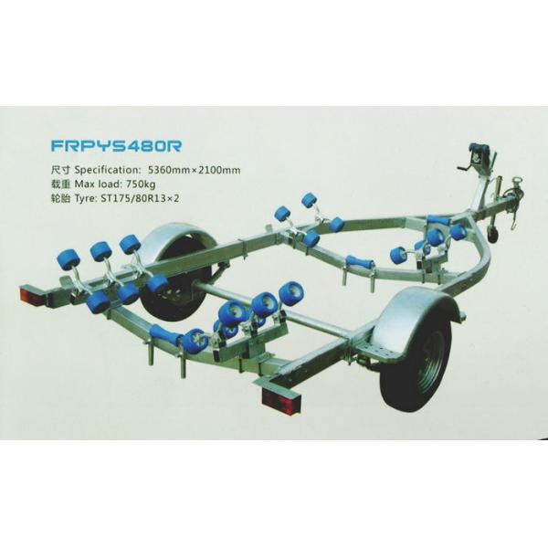 Buy Popular Corrosion Resistance Galvanized FRP Boat Trailers With Rollers at wholesale prices