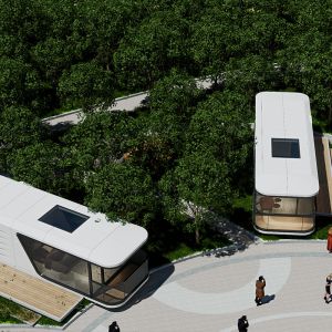 Luxury 2 3 Bedroom And Living Room Modern Prefab Smart Tiny Space Capsule Mobile