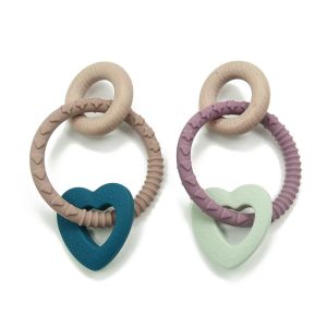 100% Food Grade Silicone Wood Teether