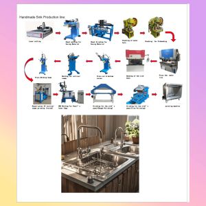 China Multi functional handmade sink production line equipment manufacturing factory on sale
