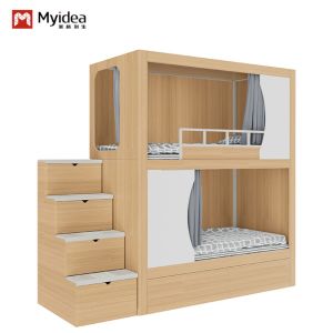 Single Capsule Pod Twin Loft School Dormitory Bunk Bed