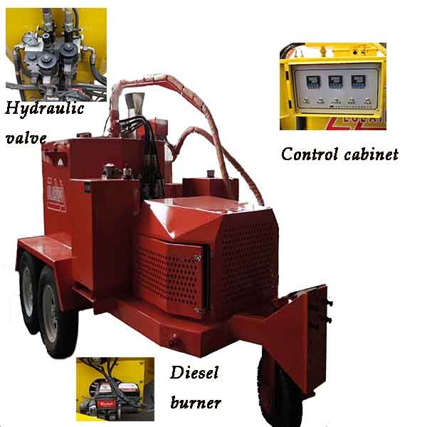 Buy Trailer Type Walk Behind Crack Sealing Machine Hydraulic Mixing at wholesale prices