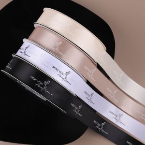 2.5 Literary Ribbon English Floral Art Bow Packaging Gift Cake Flower Decoration