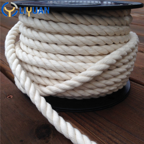 3 Strand Recycle Natural Twist Cord Cotton Rope Versatile for Multipurpose Usage