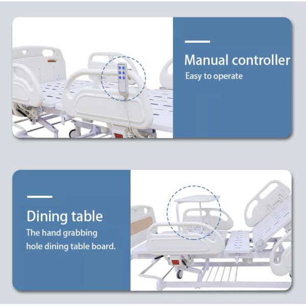 Three Function Electric Special Hospital Bed Wood Grain Color